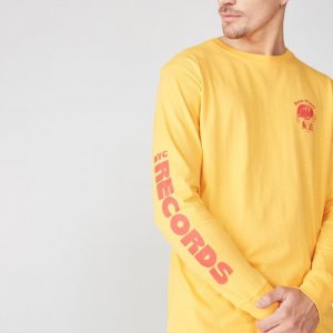 Tbar long sleeve tee - yellow